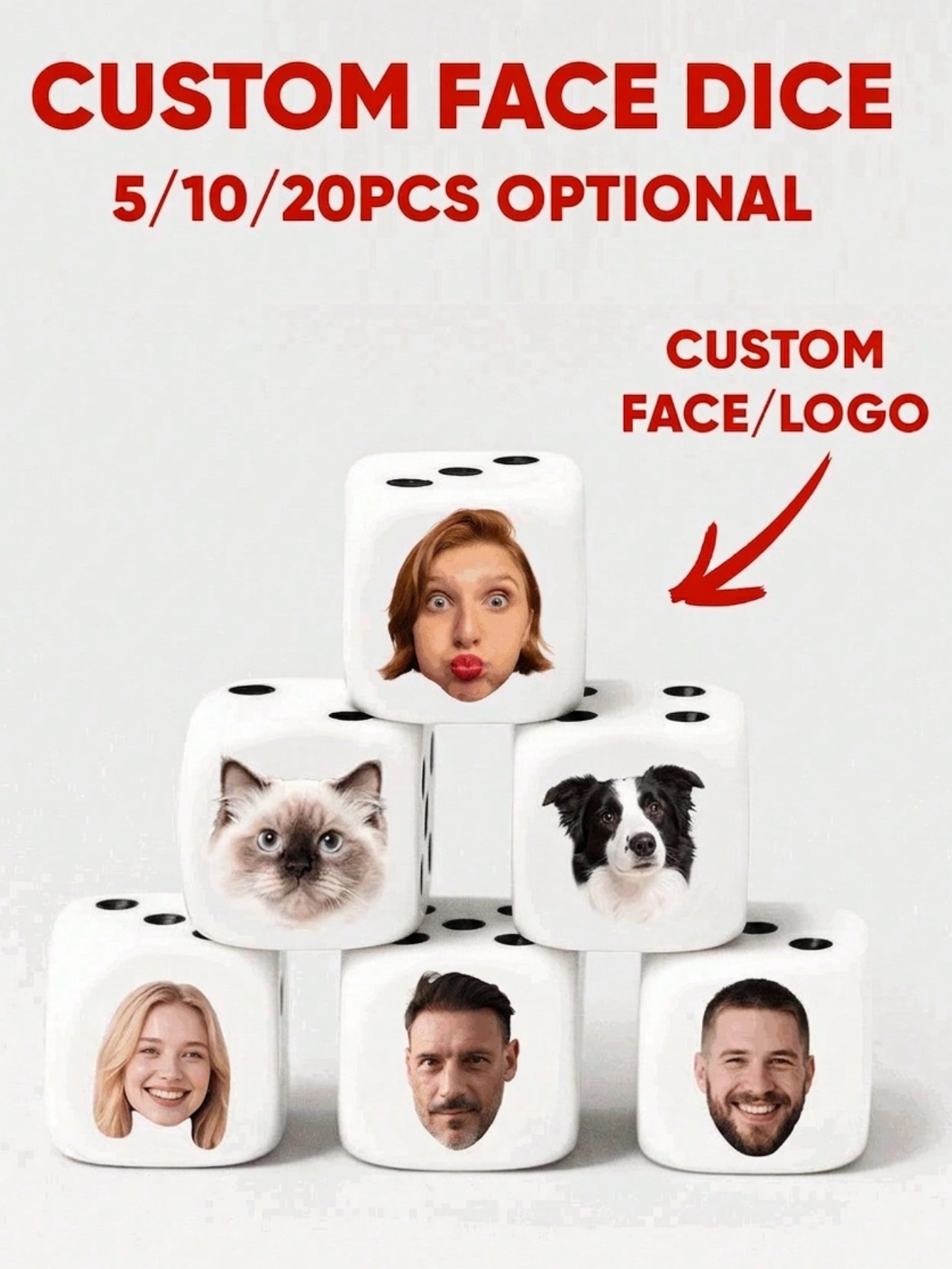 Custom Face Dice Personalized  - огляд і ціна Party Games For Christmas