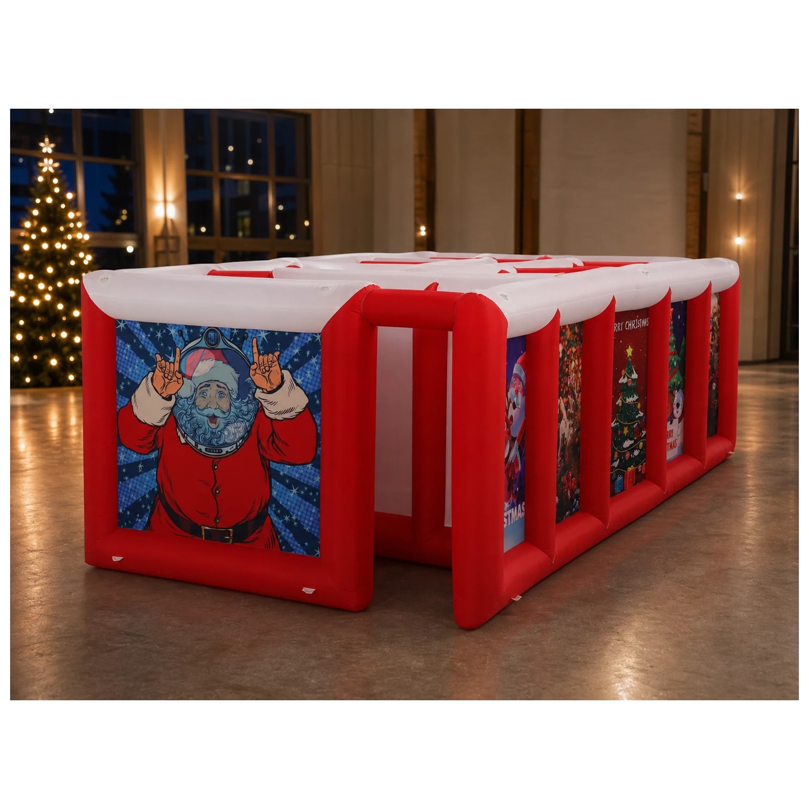 Large Red White Flat Roof Infl - огляд і ціна Party Games For Adults And Kids